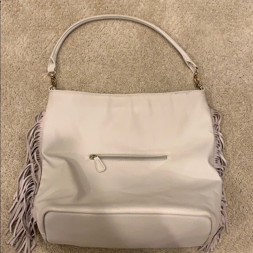 tan hand bag